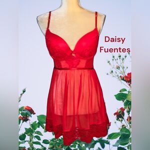 Daisy Fuentes sexy gorgeous red hot Nighty! New!